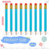 Zonon 48 Pieces Golf Pencils Half Pencils with Eraser Wedding Mini Pencils Short Small Pencils for Kids Bridal Shower School Office Writing Drawing Pocket (Light Blue)