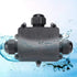 IP68 Waterproof Junction Box, M686 Outdoor Cable 3-Way Electrical Junction Box, Black Plastic