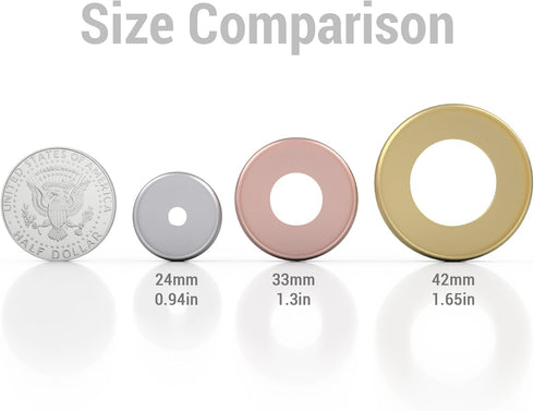 Discagenda Discbound Discs - Rose Gold, 12 Piece 1.65in