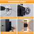 futxnziey 1 Pack Dusk to Dawn Outdoor Wall Lights, Modern Black Exterior Wall Sconce, Waterproof Aluminum Up and Down