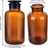 1000ml Lab Amber Glass Reagent Bottle,Wide Mouth Glass Brown Storage Bottle with Ground Stopper,Decorative Bottles/Vase by Kestun