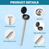 Funria 50 Set 3inch #10 Shutter Screws and Caps, Wood Screws with Caps Shutter Fasteners High Hardness Pan Head