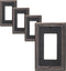 4-Pack Decorator Outlet Cover Plate, Decorative Switch Plates, Aged Bronze Metal Wall Plates for Electrical Outlets