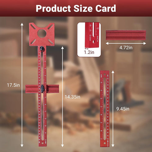 GARGENTOL 2025 24" 4-in-1 610mm Router Jig Kit | Woodworking Guide System, Adjustable Router Circle Cutting Jig