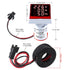 3 in 1 60-500V 0-100A AC Digital Ammeter Voltmeter, 22mm Square Digital Tube Screen with Transformer, LED Display Voltage Detector Current Tester Gauge(Red)