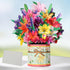 Tidponra Paper Flower Pop Up Cards, Lilies Flower Bouquet Card Popup 3D Greeting