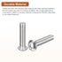 M10-1.5x45mm Button Head Socket Cap Screws, 20 Pack, Good for Machine, 304 Stainless Steel 18/8, Hex Drive Full Thread