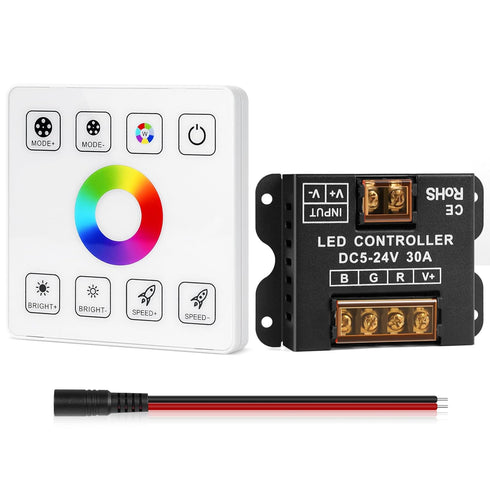 RF Touch Panel RGB LED Controller Kit, RGB LED Strip Lights Controller