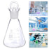 Mipcase 1pc Flask Science Beakers, Narrow Mouth Erlenmeyer Laboratory Graduated Cylinder Lab Equipment