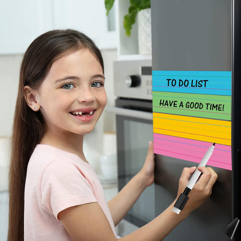 Faccito 12 Pieces Large Magnetic Sentence Strips, 3 x 36 Inch Dry Erase Sentence Strips for Teacher Classroom Supplies