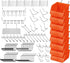 HORUSDY 150-Piece Pegboard Hooks Assortment with Pegboard Bins for Organizing Various Tools and Accessories