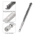 5Pcs Stainless Steel Bore Brush, 10mm Dia Twisted Wire Tube Cleaner with Handle, 1/4 Inch Hex Shank