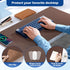 Wireless Charging Desk Mat with Desk Pad, Large Mouse Pad for Desktop Charging, Waterproof Leather Non-Slip Protector