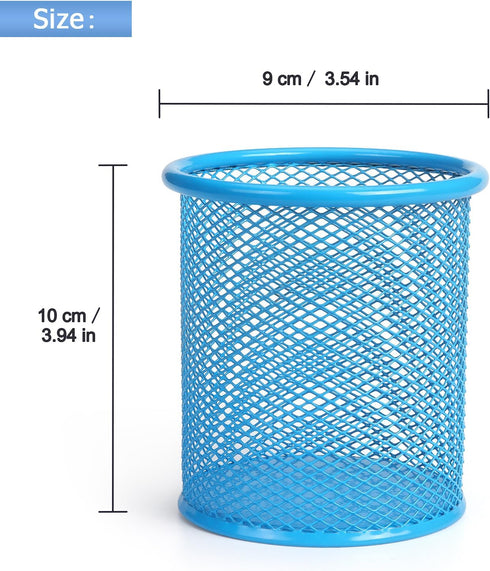Tamaki Pen Holder Cup for Desk, Wire Mesh Pencil Cup Holder for Desk Office Pen Organizer (Blue) by Tamaki