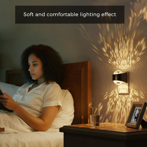 Sensor,3000K L LOHAS LED Night Light,Night Lights Plug into wall, Projector Night Light with Dusk to Dawn Soft White