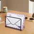 Modern Mail Holder for Home Office, Metal Letter Organizer Sorter for Desk, Bill Filling Paper Document Rack, Envelope