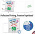 NobleWorks 90th Birthday Card with Envelope, Jumbo Notecard for Big 90 Year Milestone Celebration