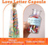 Larrel 110 Pcs Mini Scroll Paper, Colorful Lucky Wish Paper Mini Stationary Writable Message Papers for Birthday