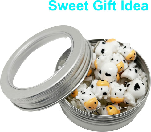 Pack of 20 Cute Cow Decorative Push Pins, Animal Thumbtacks for Photo Wall and Office Board