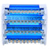 Heavy Duty Power Distribution Box Terminal Block, 4-Level Single Phase Din Rail for Electrical Engineering