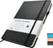 Lined Journal Notebook, 192 Pages A5 College Ruled, 5.7" x 8.5" Notebooks for Note Taking, School, Work (Black)
