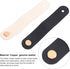 8pcs NOLITOY Leather Grip Drawer Handles with Screws, Cabinet and Shoe Cabinet Pulls, Single Hole Black and White