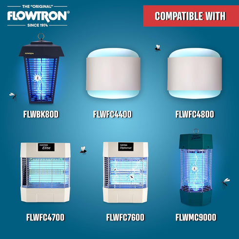 BF-150 Bulb BK-80D, FC7600 1 Count (Pack 1) Flowtron Replacement for and Wall Sconce Models, Black