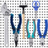 30 Pieces Pegboard Plier Holders, Black Double Loop Stainless Steel Pegboard Hooks for Shop Display
