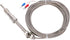 K Type Thermocouple Probe, Shielded Wire Probe for Industrial Temperature Sensing (5m)