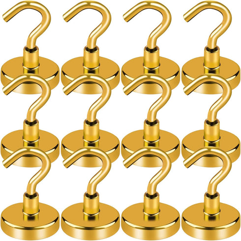 LOVIMAG Cruise Ship Essentials, 80Lb Magnetic Hooks for Cruise Cabins, Strong Hanging Hooks (12 Pack)