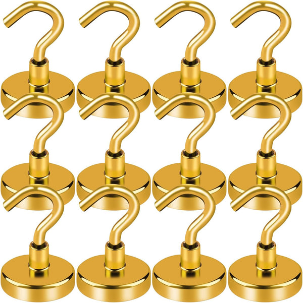 LOVIMAG Cruise Ship Essentials, 80Lb Magnetic Hooks for Cruise Cabins, Strong Hanging Hooks (12 Pack)