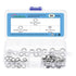 Hex Nuts Assortment Kit, 60Pcs M6-1 Hex Nuts with Flat Washers & Split Lock Washers, 304 Stainless Steel Hardware