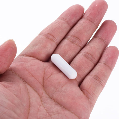 MECCANIXITY Magnetic Stirrer Mixer Stir Bar Rod, 30mm x 8mm Cylinder Shape PTFE Coating, 8 Pcs