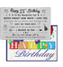 FALOGIJE 21st Birthday Card for Son, Gifts for 21 Year Old, Engraved Metal Wallet Card, Birthday Decorations for Him