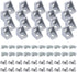 20 Sets 2020 Aluminum Extrusion T Slot Corner Bracket, 90 Degree Right Angle Connector with M5 Bolts and Nuts