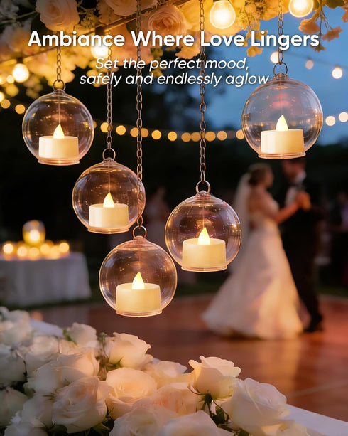 12 Pack BEICHI Flameless Candles, Tea Lights Battery Operated, No Flickering Votive Candles LED Tea Lights