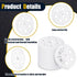 Taiyin 100 Pcs 45 mm Plastic Washers for Fixing and Supporting Rigid Foam Insulation Foam Board