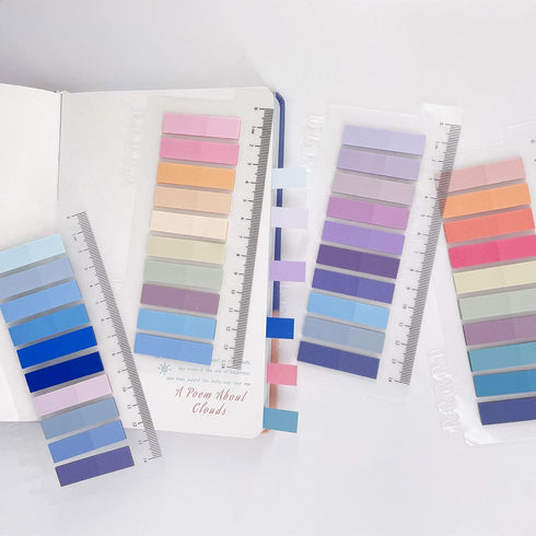 Sticky Tabs, 800 Pcs for Book, Colorful 40 Colors Translucent Annotation Tabs, Writable Page Tabs