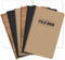 Field Notebook/Journal, 5"x8", Combo Colors, Dot Graph Memo Book, Pack of 6