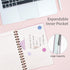 Lined Spiral Notebook 3 Pack, A5 Pink College Ruled Hardcover Journal, 160 Pages, 5.67" x 8.4", 100 GSM Paper