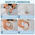 MOOCG 3 Dimmable Watermelon Ice Cream Touch Control Table Lamp with Fabric Shade, Color Temperatures LED Desk Lamp, Eye
