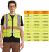 AK A-KSAFETY A-KSAFETY High Visibility Security Vest for Security Guards, Safety Workers, Construction & Men's Work