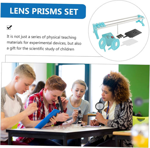1set Alipis Physics Optics Experiment Concave Convex Imaging Science Kit Optical Mount