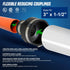Supply Giant Flexible PVC Reducing Coupling, 6I54 with Stainless Steel Clamps, 3.5" x 1.9" Inner Diameter