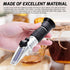 3-in-1 Honey Baume Refractometer, Tri-Scale 58-90% Brix Scale Range, Honey Moisture Sugar Tester with ATC for Beekeeping