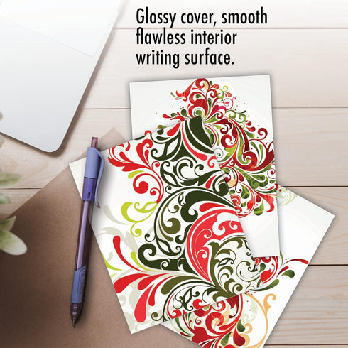 The Best Card Company - 10 Blank Christmas Note Cards with Envelopes, Fun Assorted Holiday Notecard Set