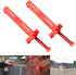 LXQ 5.9-7.1 Inch Extended Upgrade Brick Line Clips - Line Runners Sold in Pairs, Orange