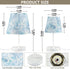 3 ALAZA Table Lamp Seashells Nautical Ocean Blue Coastal Bedside Lamp for Bedroom LED Nightstand Desk Lamp with USB
