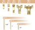Mr. Pen Picture Hanging Kit, 410pc Gold, Hangers, Nails for Hanging Pictures, Wall Hooks, Frame Hanging Hardware