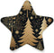 ALAZA Golden Snowflake Tree Merry Christmas Star Shaped LED Night Light Dusk